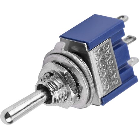 Packung mit 10 Kippschaltern, MTS-103, drei Positionen, drei Pins EIN-AUS-EIN (1/5)