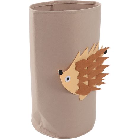 Panier à linge en coton épais, motif animaux de dessin animé, jouets pour enfants, articles ménagers divers, vêtements, feutrine, seau de rangement en coton, hérisson (1/5)