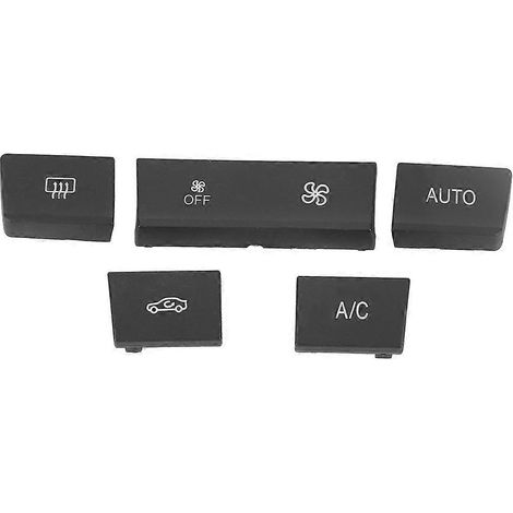 Lot de 5 boutons de climatisation automobile compatibles avec les modèles Série 3 (2013-2018), Série 1, Série 2, Série 4 (châssis F) (1/4)