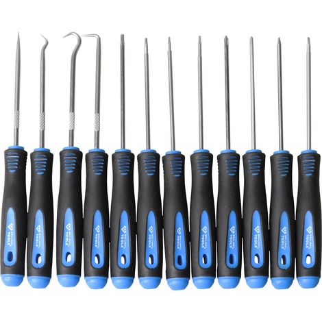BRILLIANT TOOLS  Juego  de  ganchos  y  destornilladores  12  piezas  -  BT542080 (1/4)