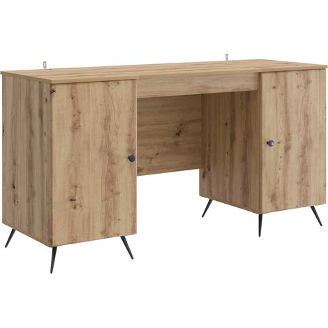 vidaXL Scrivania con lo scaffale Rovere Artigianale 142,5 x 50 x 75 cm