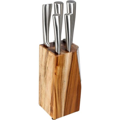 Bloc 5 couteaux Acacia Secret de Gourmet (1/5)