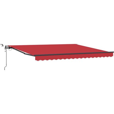 Maison Exclusive - Tessuto per Tenda Rosso 400 × 300 cm Poliestere