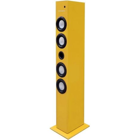 Majestic Cassa tower ts84bt/usb/sd/ax bluetooth 30w giallo