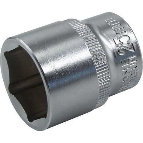 Faithfull Hex Socket 1/2in Drive 25mm FAISOC1225Q (1/2)