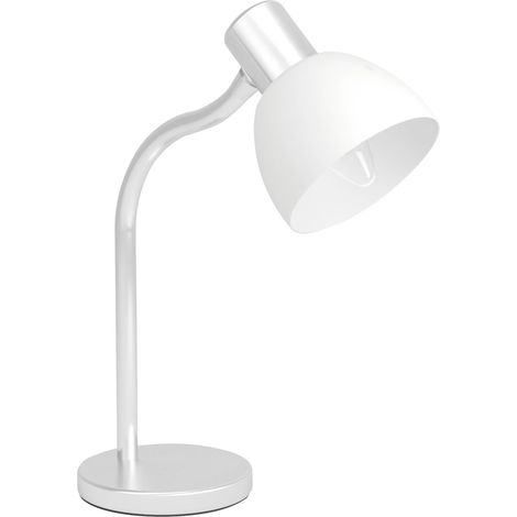 Eglo Tischlampe Macere 34 x 22 cm nickel matt weiß