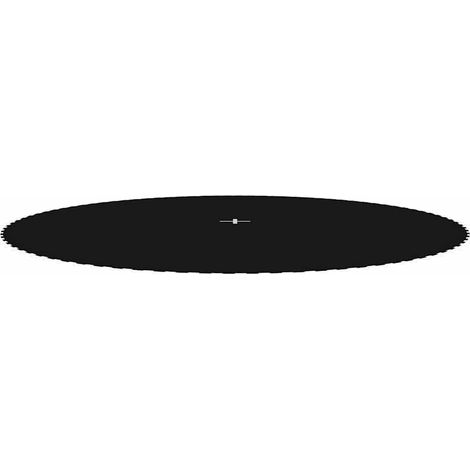 Tapis de saut Tissu Noir pour trampoline rond de 4,57 m (1/5)