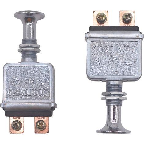 2 Stück Hochleistungs-Druck-/Zugschalter Ein/Aus 75 A 6–28 V DC