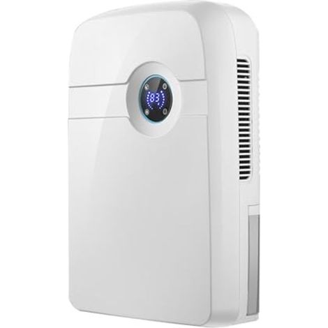 Déshumidificateur haute efficacité, adapté aux maisons, chambres, salles de bains et sous-sols - 2500 ml, 42 watts, compact et portable.