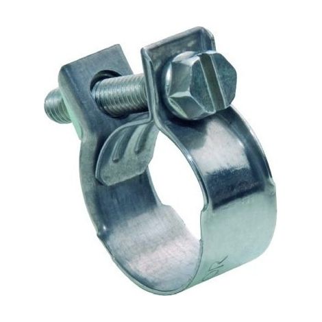 MIKALOR abrazadera con tornillo 16x18 zincado , Abrazadera con tornillo de Zinc Tamaño: 16 x 18 mm Caja de 100 unidades W1. (1/5)