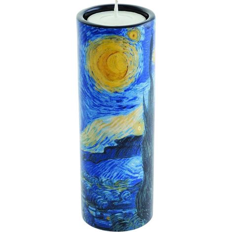 Porte-Bougie Cylindrique Nuit étoilée par VAN GOGH (1/2)
