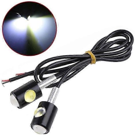 Lot de 2 feux de signalisation LED pour moto, ultra-lumineux, pour plaque d'immatriculation, mini clignotants, feu arrière, feu stop et feu antibrouillard. (1/5)