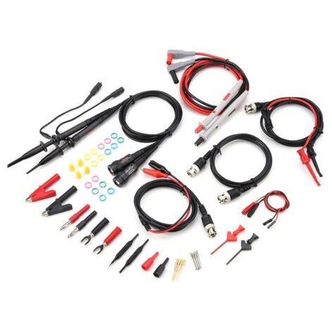 Fils de Test de multimètre d'oscilloscope P1260D avec pinces Crocodile, jeu d'embouts de sonde remplaables