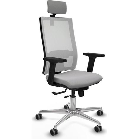Piqueras y Crespo Horna Fauteuil Gris Clair Confort Bureau (1/3)