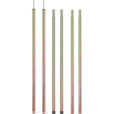Mâts de tente télescopiques 170-255 cm 2 pcs Acier galvanisé (1/5)