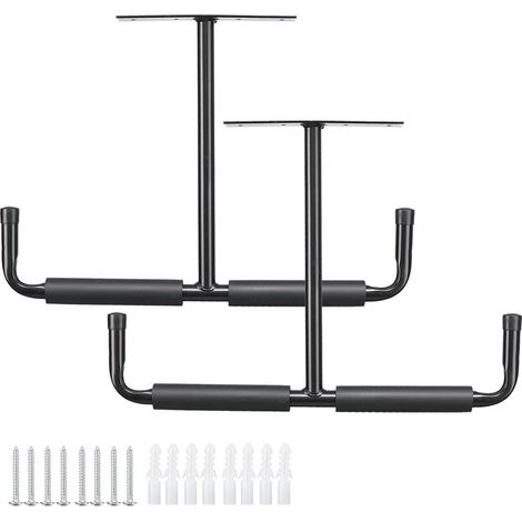 Crochets métalliques en forme de T pour présentoirs muraux en fer forgé, crochets de rangement pour kayaks, supports de cannes à pêche pour plafond/mur. (1/4)