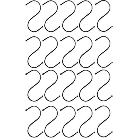 Doté de 20 crochets en forme de S, il possède une forte capacité de charge et convient aux ustensiles de cuisine, cuillères, casseroles et poêles, armoires, etc. (1/5)