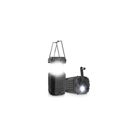 Lanterne solaire rechargeable 200 lumens – Panneau solaire 5000mAh – 3 modes de charge – Étanche et portable pour camping et urgences (1/5)