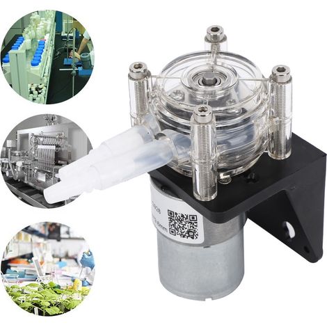 Pompe péristaltique haute qualité à grand débit, résistante à la corrosion, avec tête en polycarbonate transparent, 500 ml/min, 12 V (1/5)