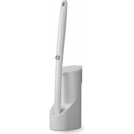 Brosse WC Murale avec Support et 8 Têtes de Nettoyage Jetables (1/5)