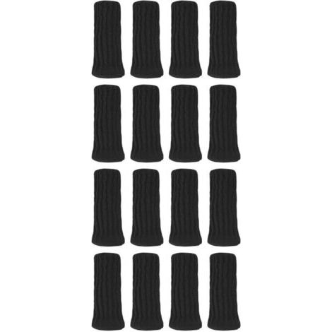 Pair Patins de pieds de chaise en feutre, épais, résistants à l'usure, antidérapants et silencieux. -noir( 16morceau)