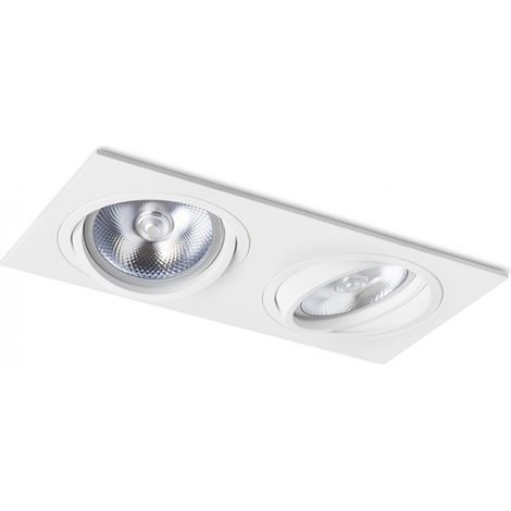 Faretto PASADENA G53 SQ II bianco 12V G53 2x50W