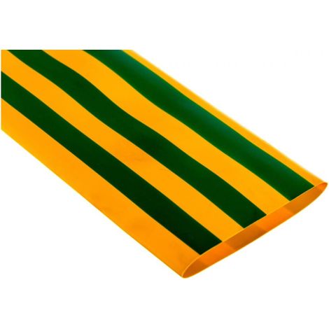 Guaina termorestringente a parete sottile, sezioni da 1 m, CR 50.8/25.4 giallo-verde, 427603