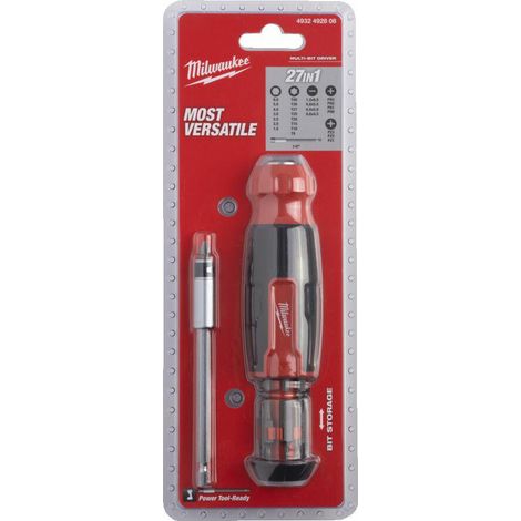 Milwaukee Destornillador multibit 27 puntas negro