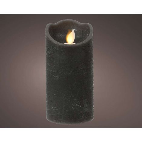 Lumineo Candela Natalizia LED Verde - 7,5x15 cm
