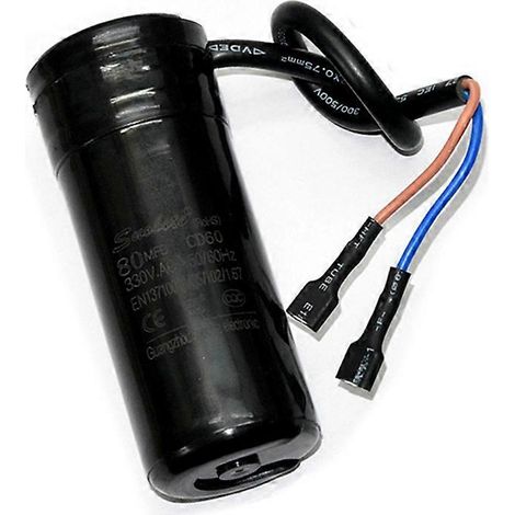 Condensateur de démarrage du compresseur de réfrigérateur/congélateur CBB60 330 V 88-108 μF ( ) (1/4)