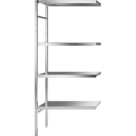 FRANKEL kaiserkraft, Rayonnage emboîtable en inox, 4 tablettes (1/3)