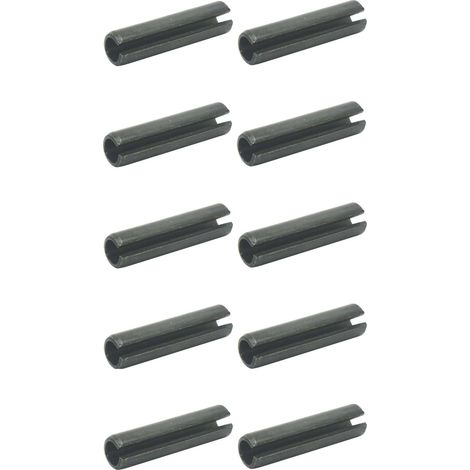10x Goupille élastique fendue renforcée cylindrique en acier à ressorts DIN 1481 ISO 8752 Auto Garage Bricolage Pignon Roue Poulie Engrenage Ancre Réparation, 5x50mm