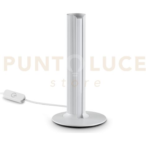DORICA LAMPADA DA TAVOLO LED 3000K 8W  1100 lm DIMMERABILE BIANCO CANNETTATO