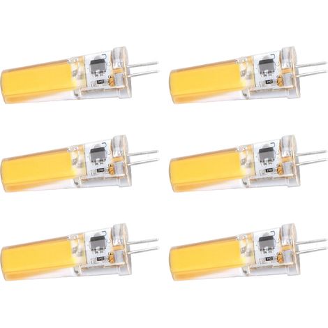G4 COB 9W dimmbare Silikonbirne, 6 Stück, warmweißes Licht 220V, für Kronleuchter, Deckenleuchten, Wandleuchten und Tischlampen. (1/5)