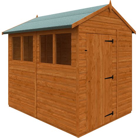 8x6 Flex Apex 12mm Flex - L238.8 x W175 x H213.5 cm - Solid Wood/Softwood/Pine - Burnt Orange