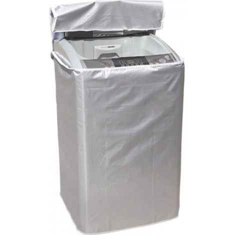 Housse anti-poussière en polyester pour lave-linge/sèche-linge - Étanche à la poussière (1/4)