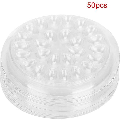 support De Colle Pour Cils 50pcs Support De Colle Pour Cils Jetable Transparent Cils Extension De Cils Colle Stand Pad (1/5)