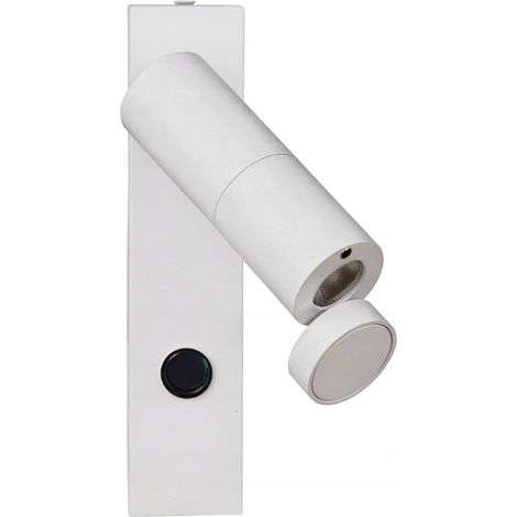 Applique da parete a LED Miri bianca, modello Prestige LP-1507/1W WH, ideale per la lettura. (1/4)