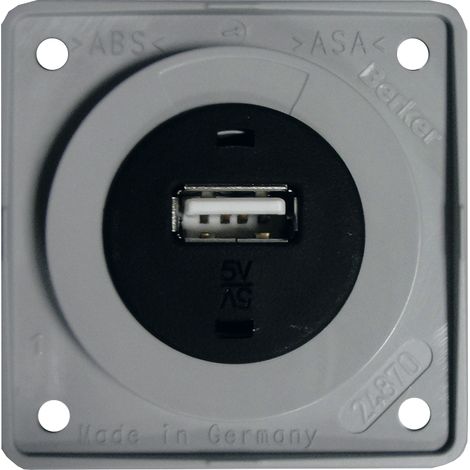 Berker USB-Ladesteckdose anthrazit