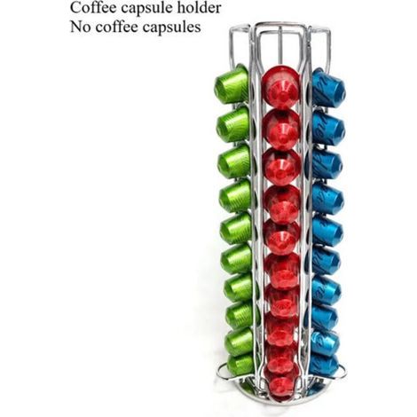 Porte-capsules de café rotatif à 360°, pouvant contenir 40 capsules. (1/3)