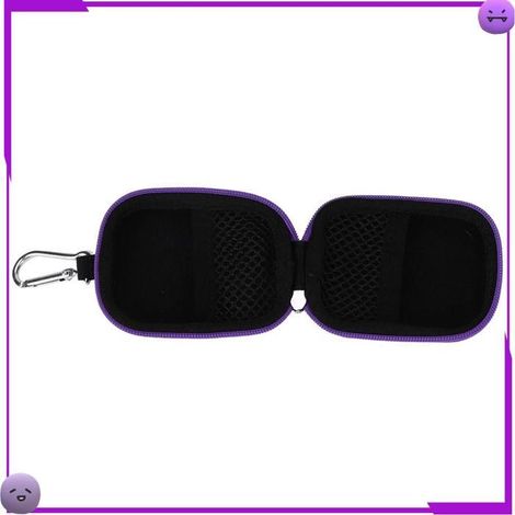 VGEBY Case de transport d'huiles essentielles 5 ml d'huile d'huile anti-drop casse de caryying six bouteilles parfum Violet (1/5)