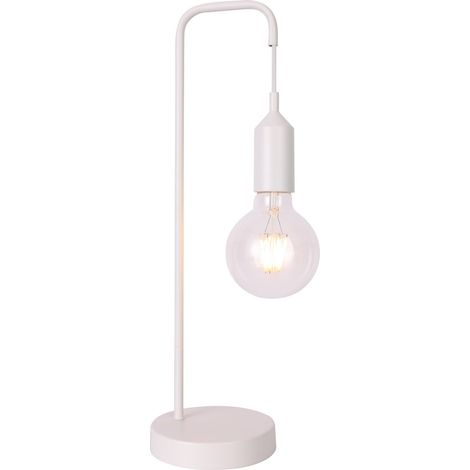 Lampada da tavolo Candellux LAREN bianca E27 40W 46cm (1/2)