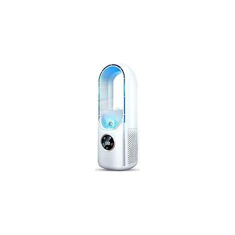 Ventilateur colonne sans pales USB – 6 vitesses – Humidification 100 ml – Silencieux 35 dB – Commande tactile – Pour chambre et bureau (1/5)