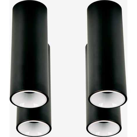 Pack de 4 apliques de techo LED de superficie redondos Ø4 cm en aluminio Luisiana SKLUM (1/5)