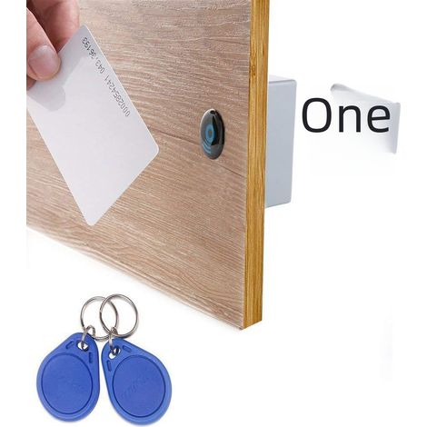 Serrure Électronique Pour Tiroir - Détection Par Carte À Induction - Sans Perçage - Compatible Épaisseur Porte ≥ 5 cm - 1 Pièce (1/5)