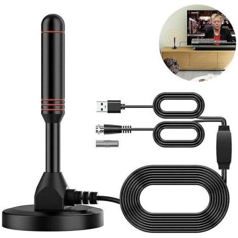 Antenne intérieure avec amplificateur - Antenne intérieure pour télévision - Antenne HDtv