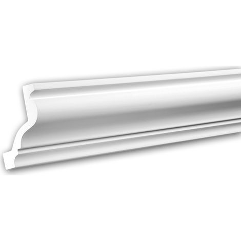 Cornice Moulding 150129F Profhome Flexible Moulding Coving Cornice Crown Moulding Neo-Classicism style white 2 m