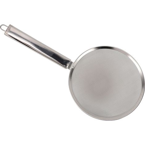 Écumoire à cuillère résistante à la chaleur, très efficace, avec poignée antidérapante, en acier inoxydable, passoire à mailles fines pour la friture et la cuisson, 26 cm / 10,2 pouces (1/5)