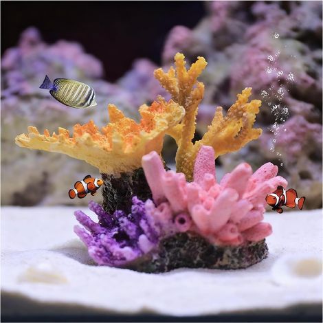 Künstliche Korallenriff-Ornamente, Aquarium-Dekorationen aus Harz, Unterwasser-Landschaftsdekorationen, Mikro-Modell-Dekorationen für kleine Aquarien (1/5)