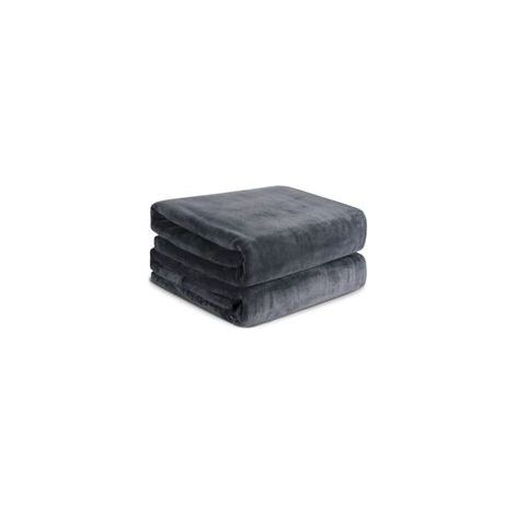 Lot de 2 serviettes de bain - Draps de Bain 80180cm Grande Serviettes très absorbantes, 80180cm(Gris) (1/5)